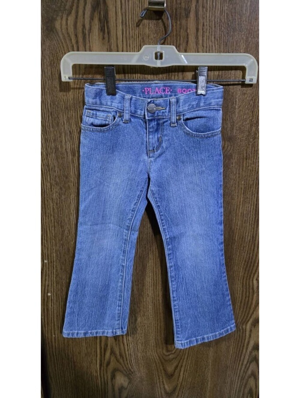 Place Bootcut Light Blue Denim Jeans Adjustable Waist Girls Size 5